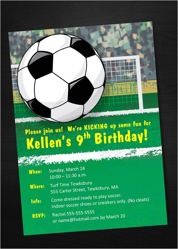 Soccer Party Invitation Template Instant Download soccer Birthday Invitation Printable