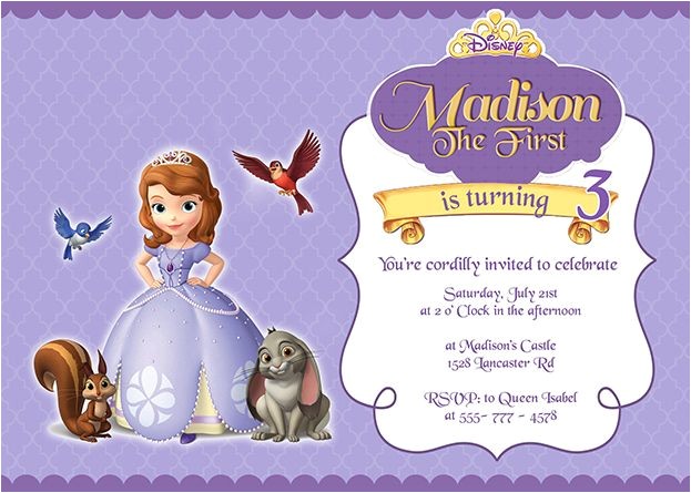 Sofia the First Tea Party Invitations 19 Best Images About Princess Party On Pinterest Cute
