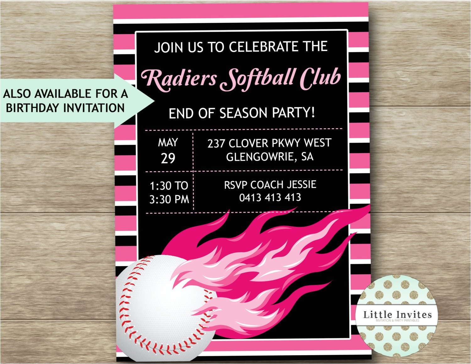 Softball Birthday Party Invitations softball Birthday Invitations softball Party