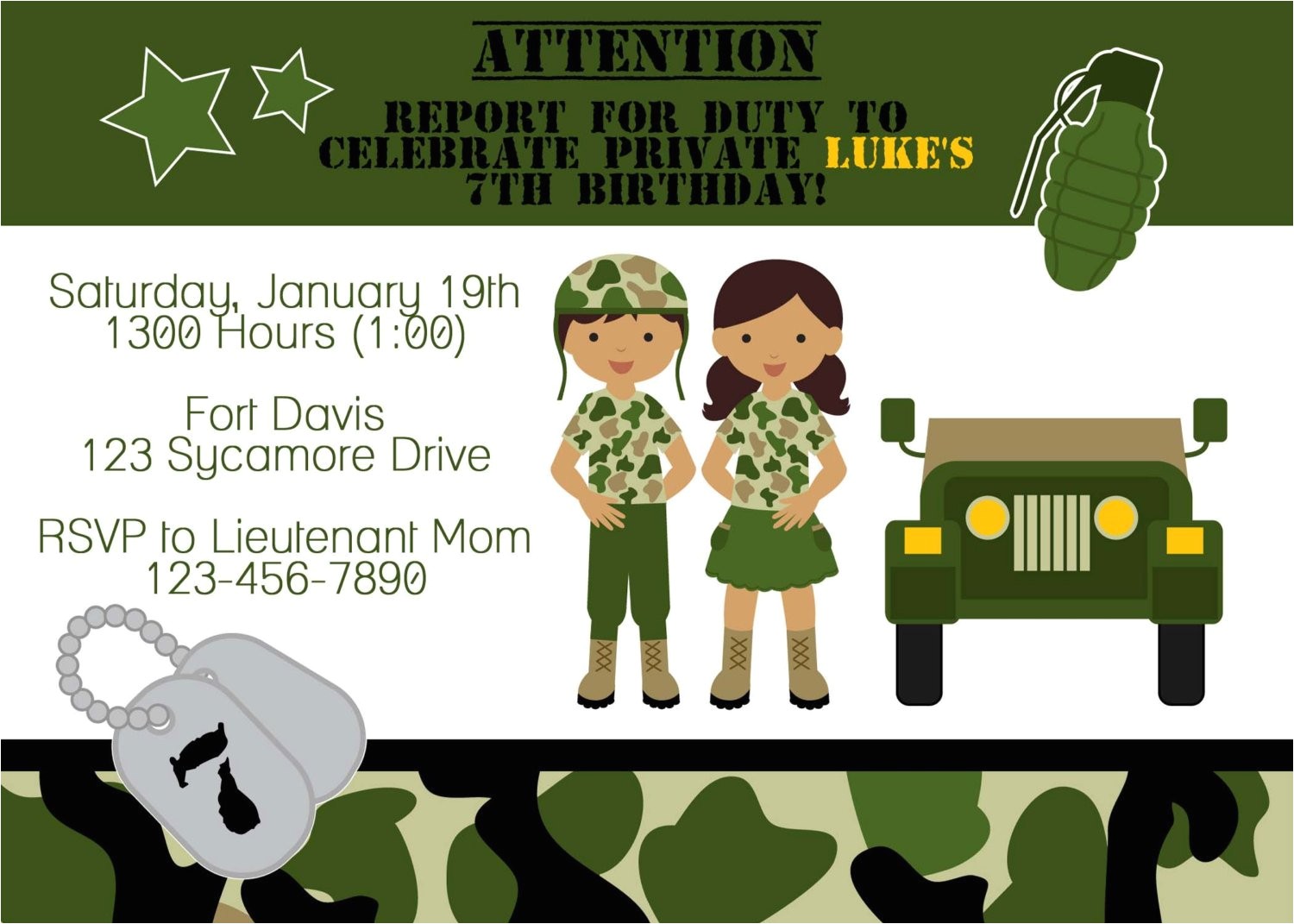 Soldier Birthday Party Invitations Army soldier Birthday Party Invitation Soldier Birthday Party Invitations Army soldier Birthday Party Invitation