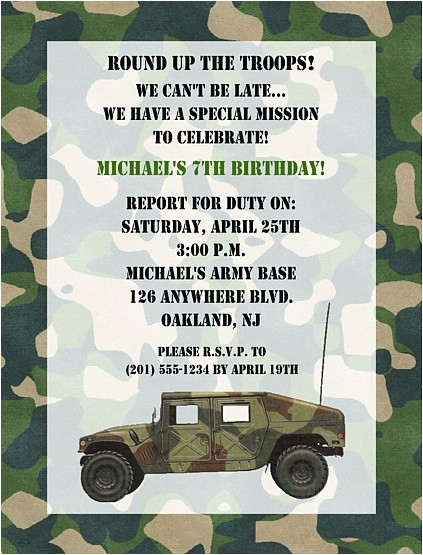 Soldier Birthday Party Invitations Camouflage Military Army Birthday Party Invitations Soldier Birthday Party Invitations Camouflage Military Army Birthday Party Invitations