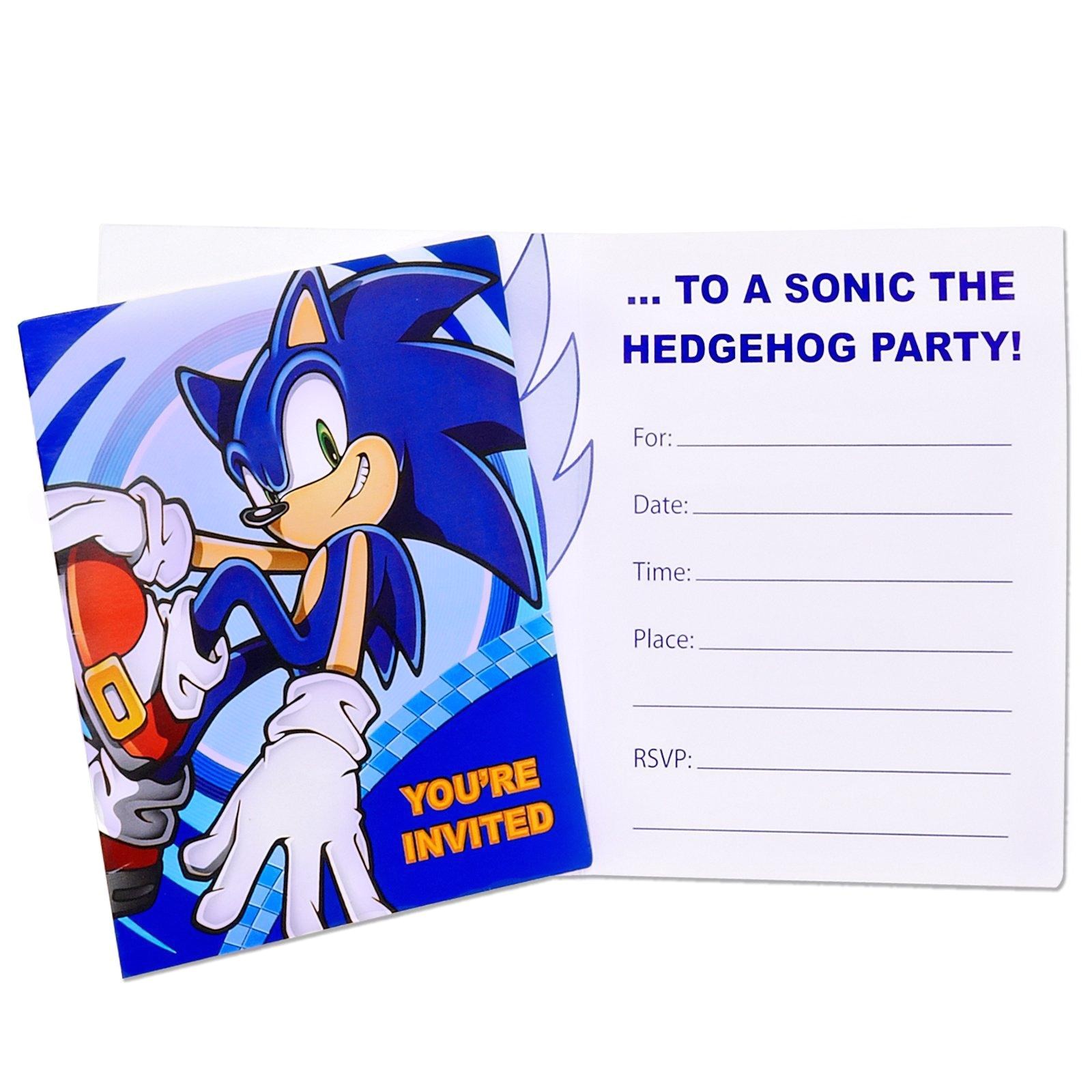 Sonic Birthday Party Invitations sonic the Hedgehog Invitations Birthdayexpress Com