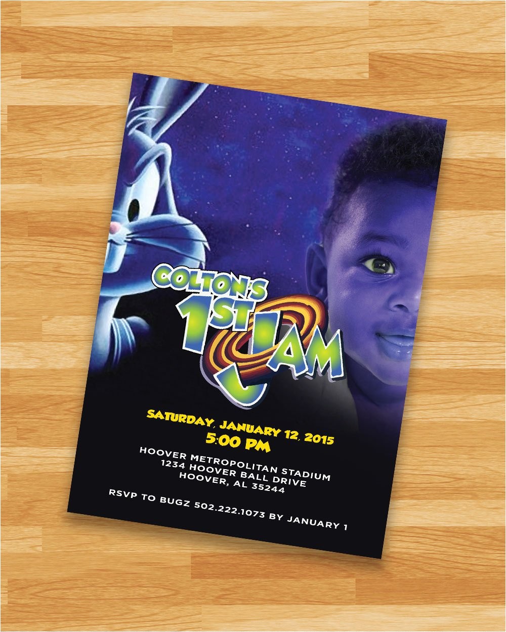 Space Jam Party Invitations Printable Space Jam Invitation Loonytoons Custom Birthday
