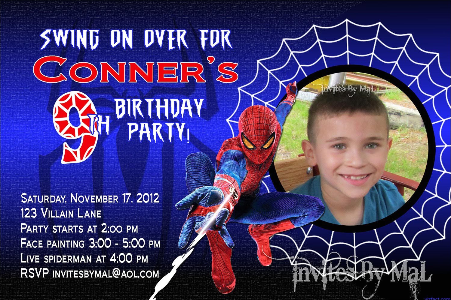 Spiderman Party Invitation Template Spiderman Birthday Party Invitation Templates Home Party