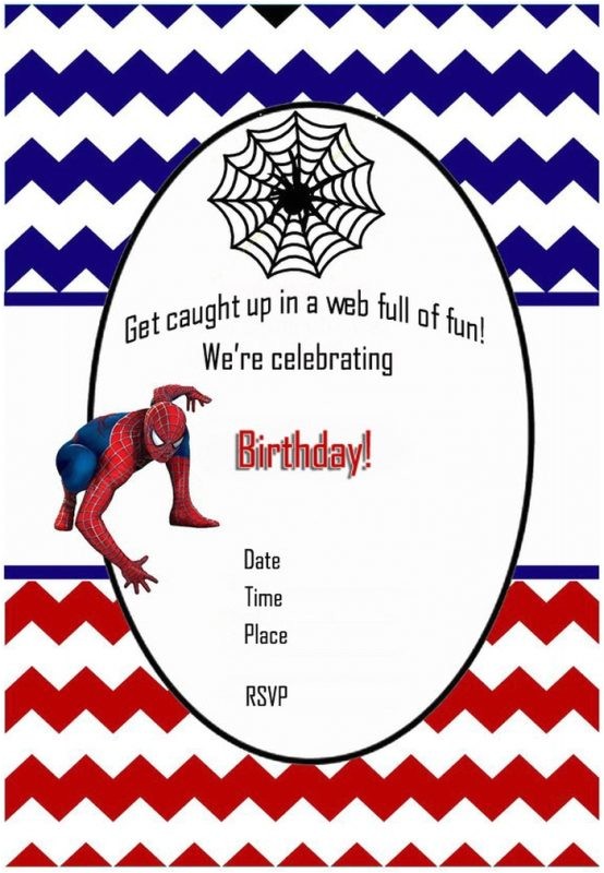 Spiderman Party Invitation Template Spiderman Free Printable Invitation Templates