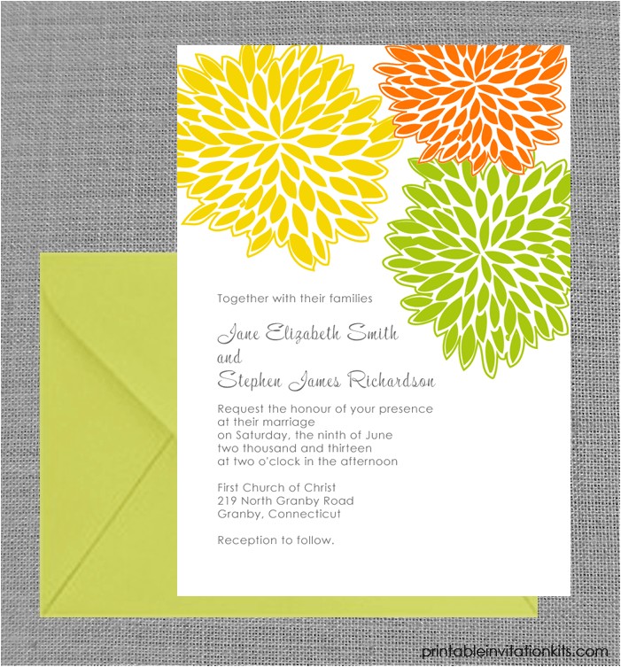 Spring Party Invitation Templates Free Spring Wedding Invitation Petal Clusters Wedding
