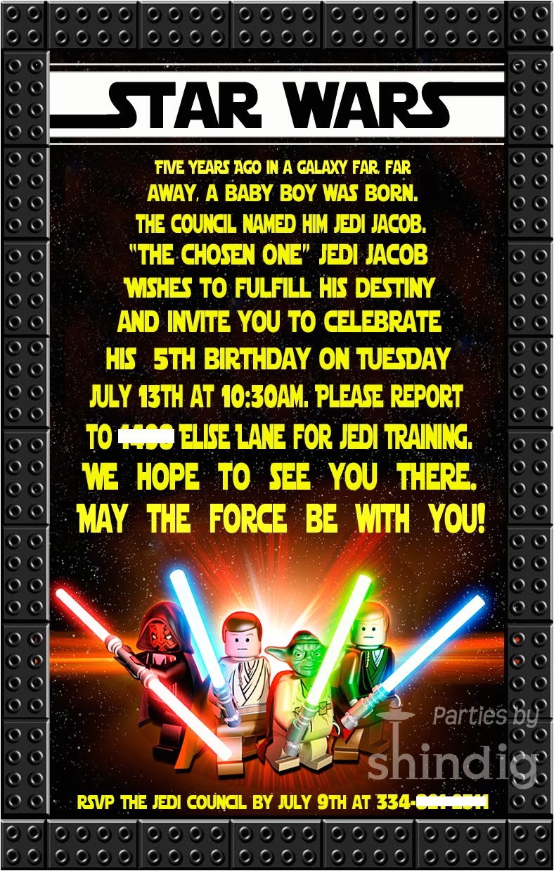 Star Wars themed Birthday Party Invitations Amanda 39 S Parties to Go Star Wars Party Details