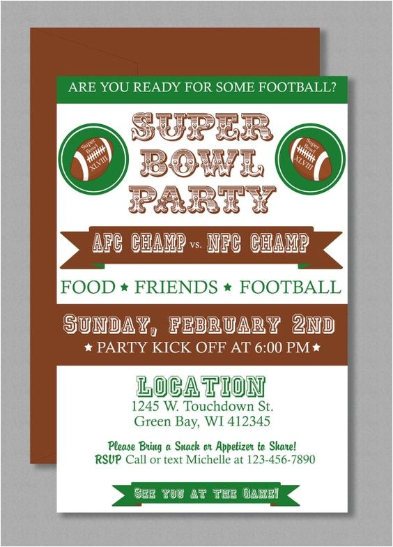 Super Bowl Party Invitations Free Printable Pinterest the World S Catalog Of Ideas