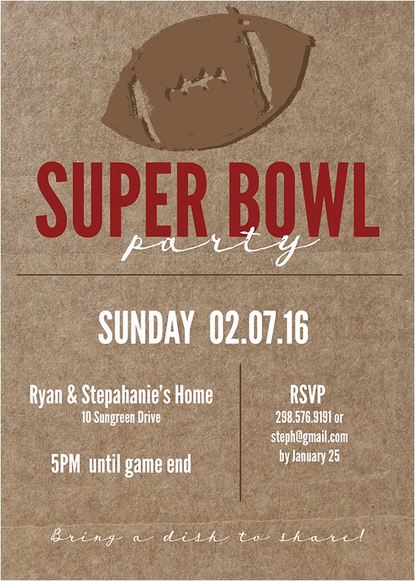 Super Bowl Party Invitations Free Printable Super Bowl Printable and Invitation Free Printable