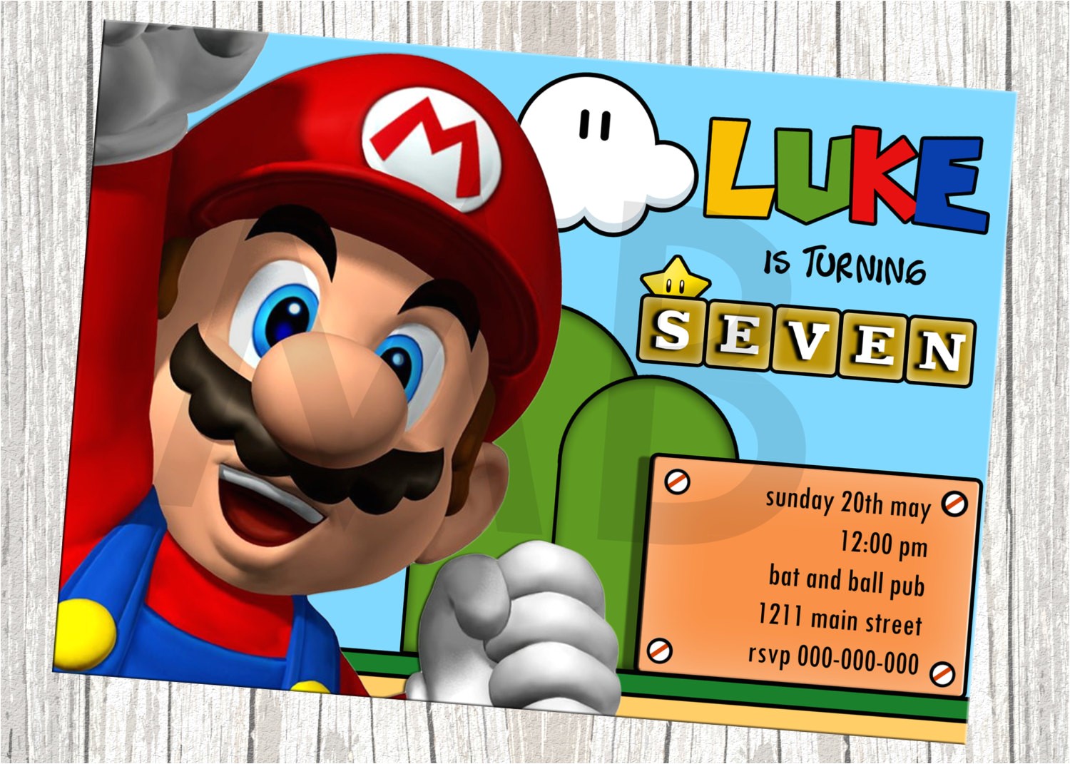 Super Mario Bros Birthday Party Invitation Templates Super Mario Birthday Invitations Bagvania Free Printable