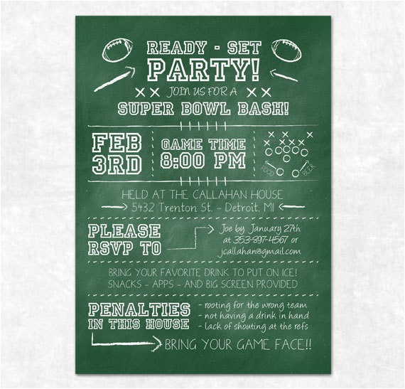 Superbowl Party Invitations Party Invitations Free Download Super Bowl Party