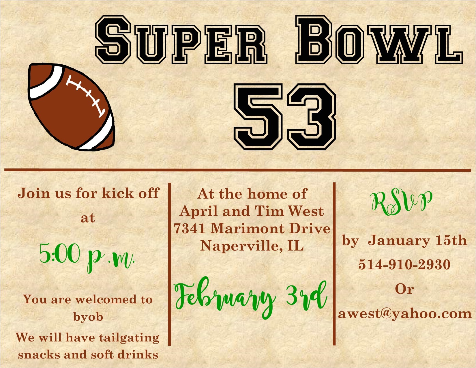 Superbowl Party Invitations Super Bowl Party Invitations 2018 Football