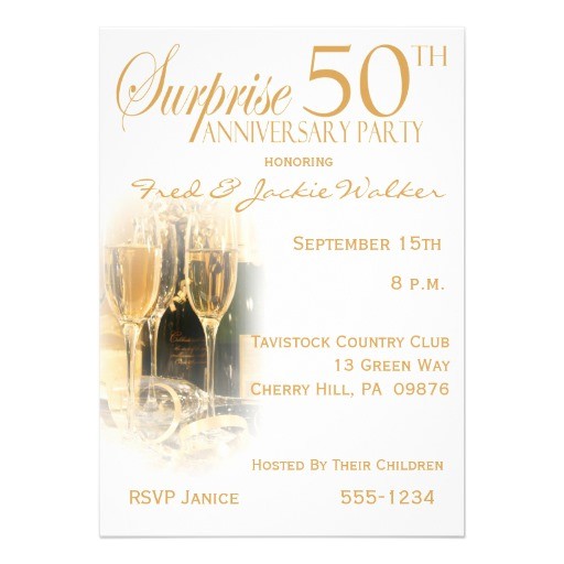Surprise 50th Anniversary Party Invitations Surprise 50th Anniversary Party Invitations Zazzle