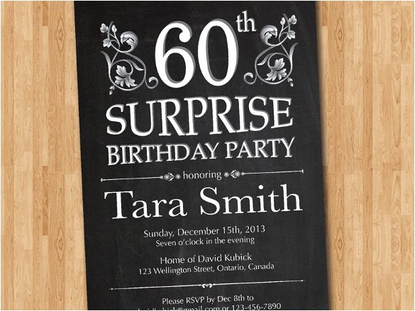 Surprise 60 Birthday Party Invitations 15 Surprise Birthday Invitations Free Psd Vector Eps