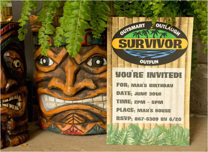 Survivor Party Invitations Kara 39 S Party Ideas Quot Survivor Quot themed Summer Party Kara 39 S