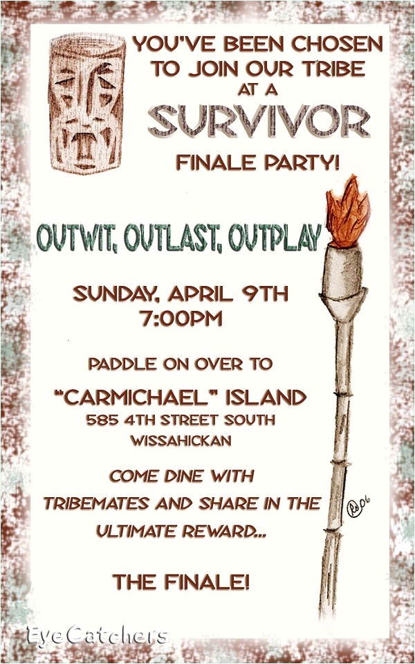 Survivor Party Invitations Survivor Birthday Party Invitations Ideas Bagvania Free