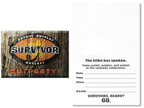 Survivor Party Invitations Survivor Party Invitations Cimvitation