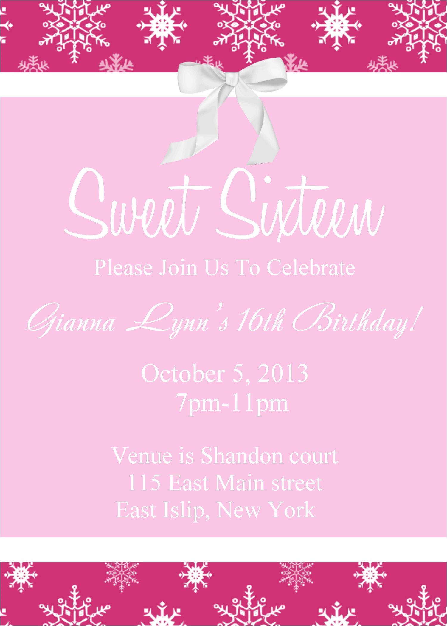Sweet 16 Party Invitation Templates Free Sweet 16 Birthday Invitations Templates Free Sweet 16