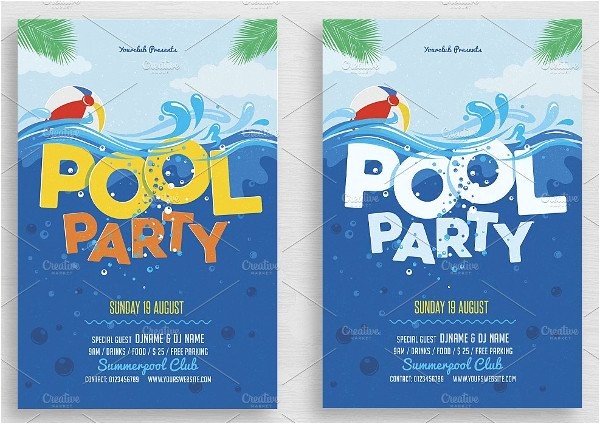Swim Party Invites 28 Pool Party Invitations Free Psd Vector Ai Eps