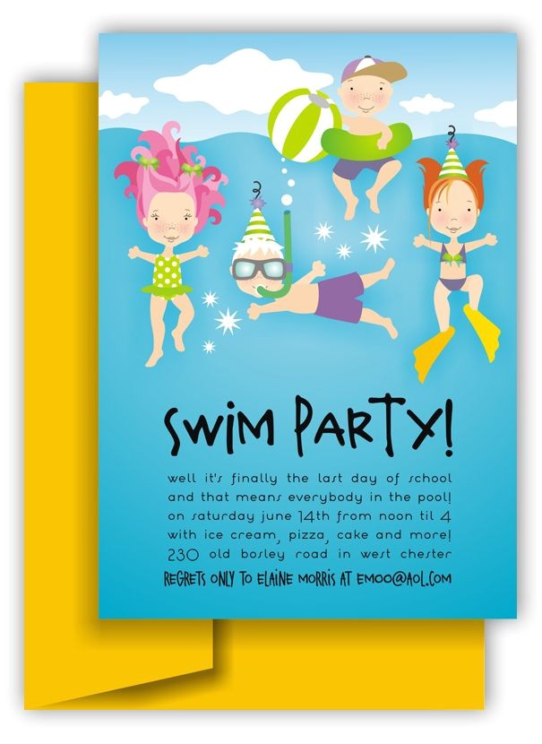Swim Party Invites 44 Best Images About Pool Party Ideas and Graphics On