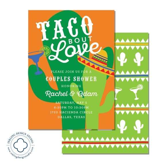Taco Bout A Party Invitation Taco Bout Love Invitation Wedding Party Engagement Party