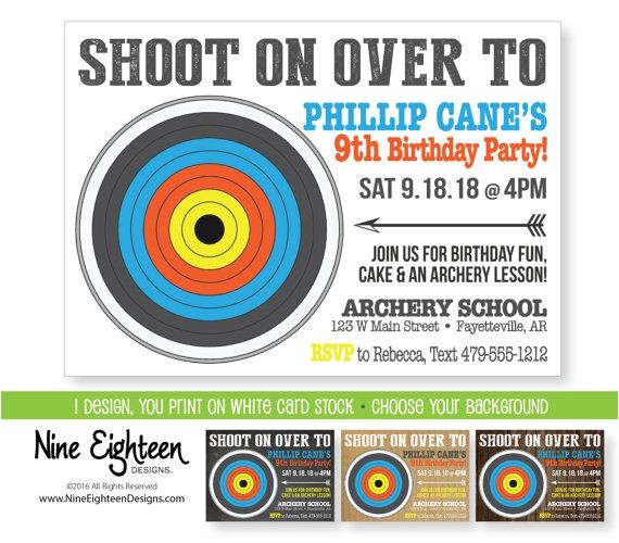 Target Birthday Party Invitations 1000 Ideas About Archery Party On Pinterest Parties