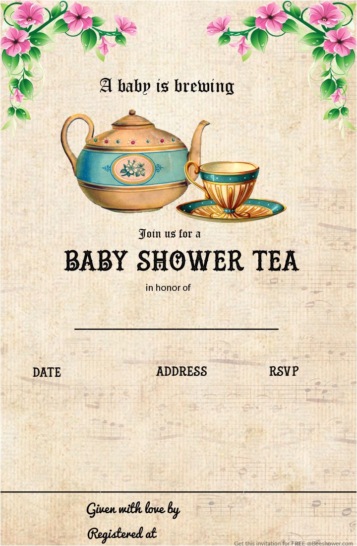 Tea Party Baby Shower Invitation Templates Free Printable Tea Party Baby Shower Invitation Template Tea Party Baby Shower Invitation Templates Free Printable Tea Party Baby Shower Invitation Template