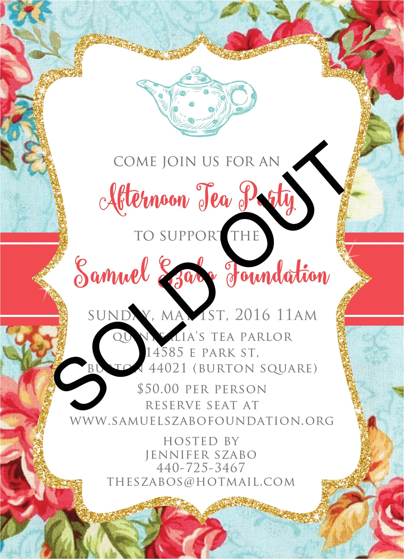 Tea Party Fundraiser Invitation Tea Party Fundraiser Invitation Arts Arts