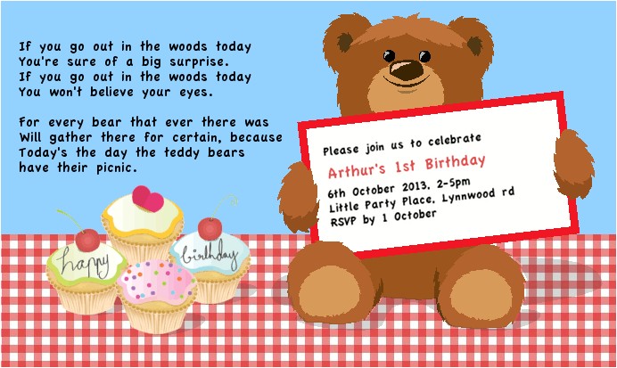Teddy Bear Party Invitations Templates Cup Of Rooibos Teddy Bear Picnic 1st Birthday Party Teddy Bear Party Invitations Templates Cup Of Rooibos Teddy Bear Picnic 1st Birthday Party