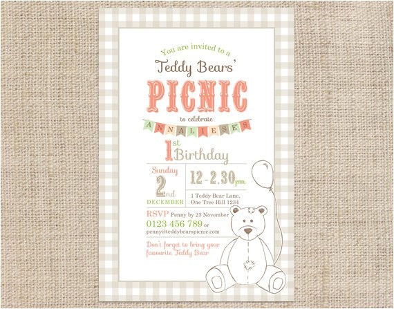 Teddy Bear Party Invitations Templates Printable Custom Birthday Party Invitation by Cocoelladesigns Teddy Bear Party Invitations Templates Printable Custom Birthday Party Invitation by Cocoelladesigns