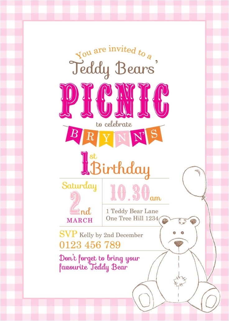 Teddy Bear Party Invitations Templates Printable Custom Birthday Party Invitation Template Teddy Bear Party Invitations Templates Printable Custom Birthday Party Invitation Template