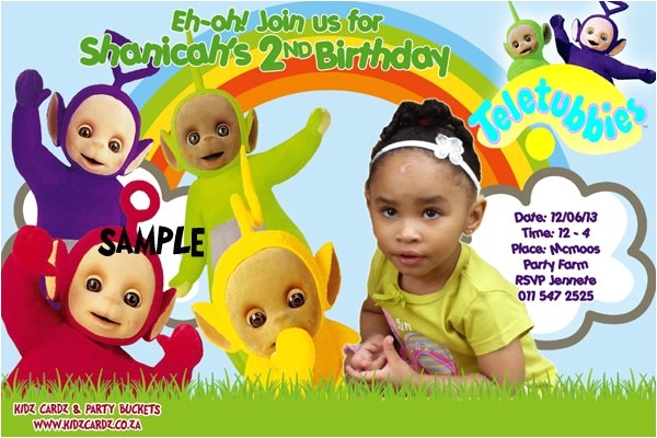 Teletubbies Party Invitations Invitations Kidzcardz