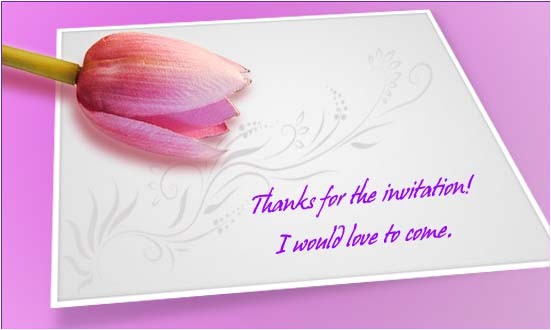 Thank You for Birthday Party Invitation Thank You for Inviting Me to Your Party Cimvitation