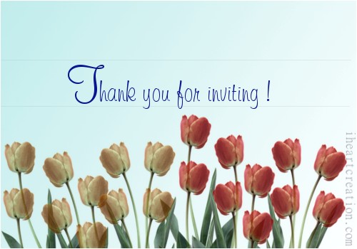 Thanks for Invitation Birthday Party Thank You for Inviting Free Invitations Ecards Greeting