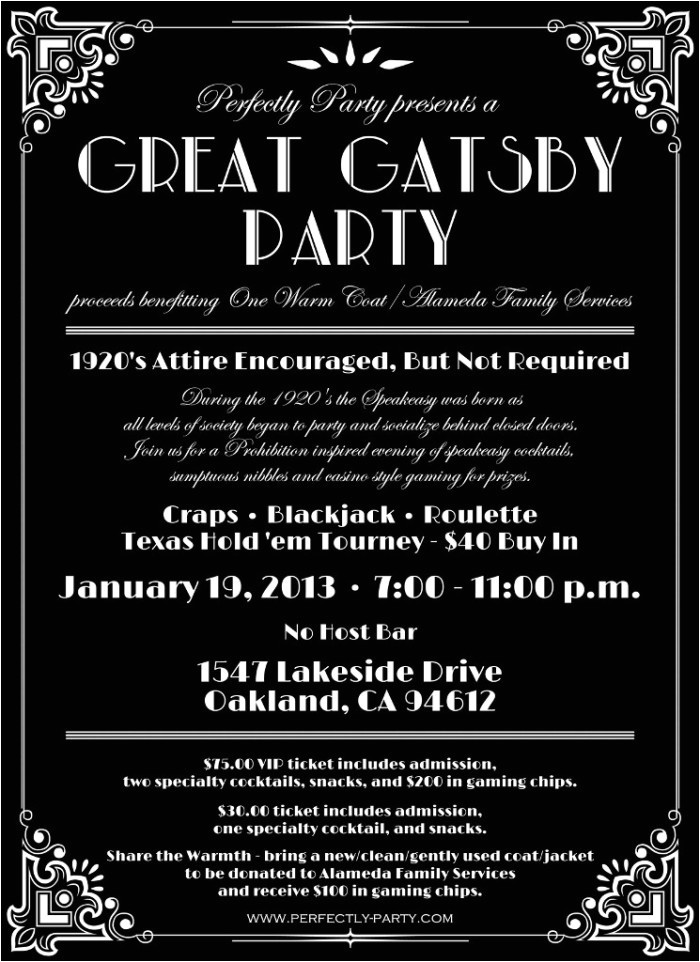 The Great Gatsby Party Invitation Lost In Translation why I Won 39 T Be attending Your Quot Gatsby