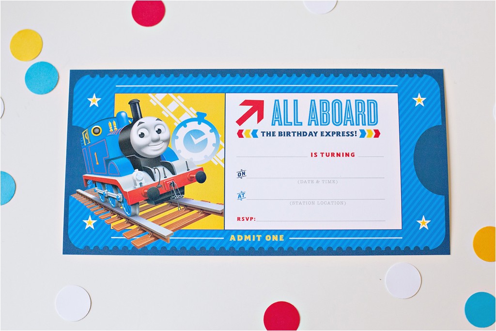 Thomas and Friends Party Invitations How to Throw A Thomas Friends Diy Birthday Party