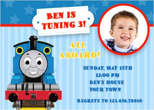 Thomas the Tank Engine Party Invitations Thomas the Tank Engine Birthday Invitations