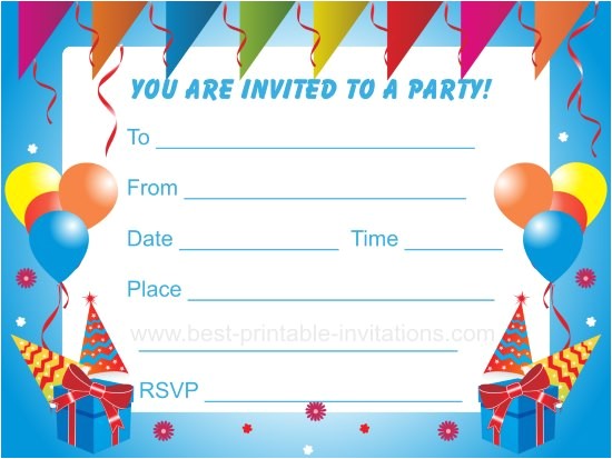 Toddler Birthday Party Invitations Birthday Party Invitations for Kids