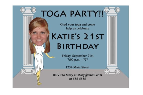 Toga Party Invitation toga Party Invitation Funny Unique Digital Printable Great Toga Party Invitation toga Party Invitation Funny Unique Digital Printable Great