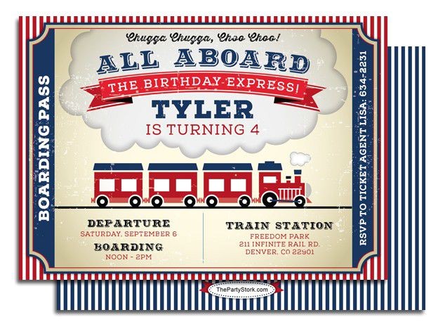 Train Party Invitations Templates 9 Train Birthday Invitations for Kid Free Printable