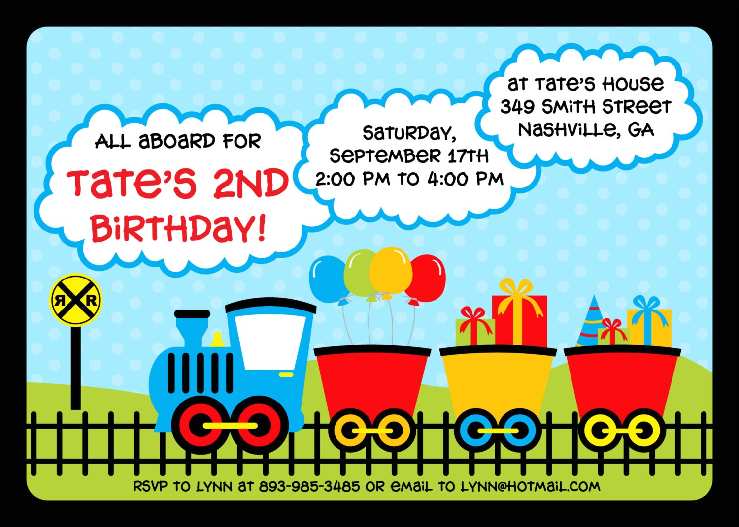 Train Party Invitations Templates Train Birthday Invitations Template
