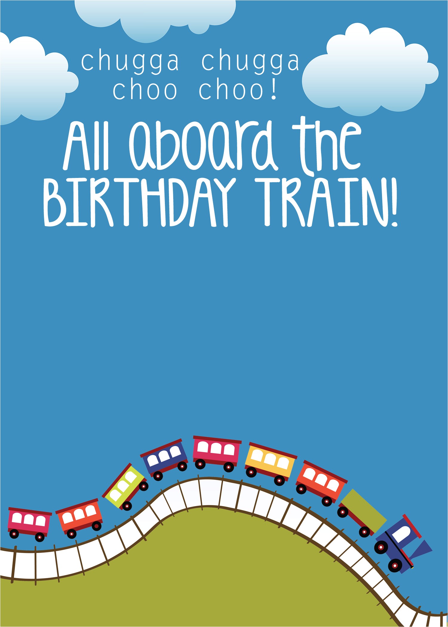 Train Party Invitations Templates Train Birthday Party with Free Printables How to Nest