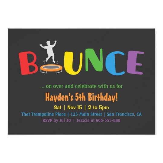 Trampoline Party Invitations Free Bounce Trampoline Kids Birthday Party Invitations Zazzle Com Trampoline Party Invitations Free Bounce Trampoline Kids Birthday Party Invitations Zazzle Com