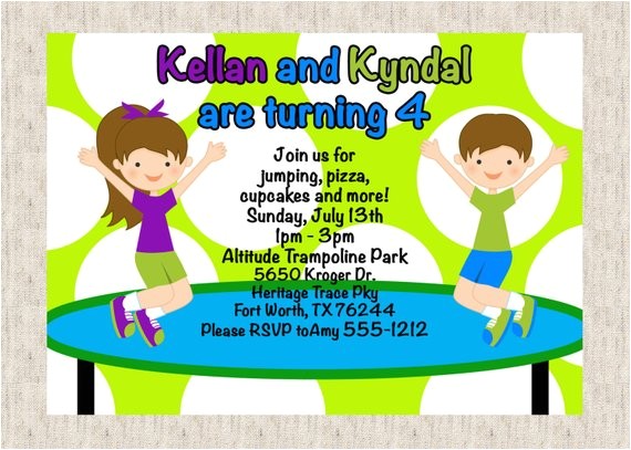 Trampoline Party Invitations Free Trampoline Jumping Birthday Invitation Printable or Trampoline Party Invitations Free Trampoline Jumping Birthday Invitation Printable or
