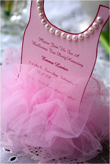 Tutu Birthday Party Invitations Ballet themed Birthday Party