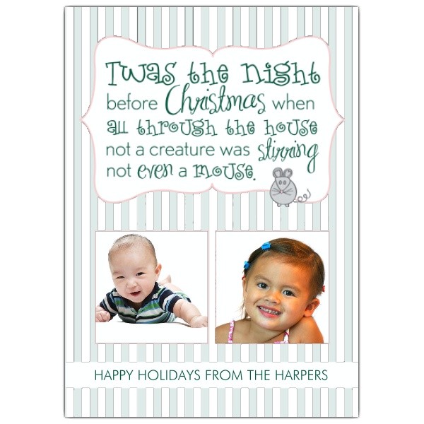 Twas the Night before Christmas Party Invitation Twas the Night before Christmas Photo Cards Paperstyle