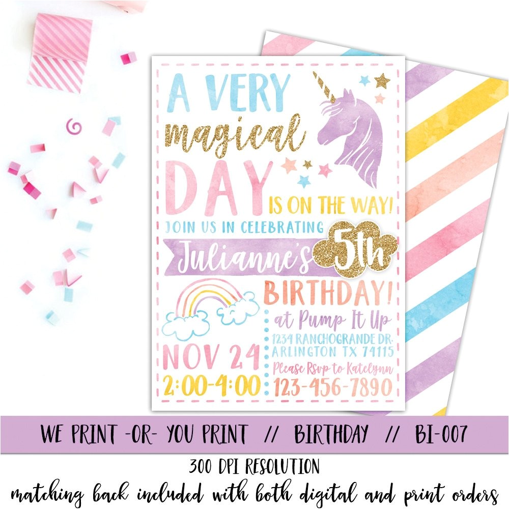 Unicorn Party Invitation Wording Unicorn Invitation Rainbow Invitation Magical Birthday Unicorn Party Invitation Wording Unicorn Invitation Rainbow Invitation Magical Birthday
