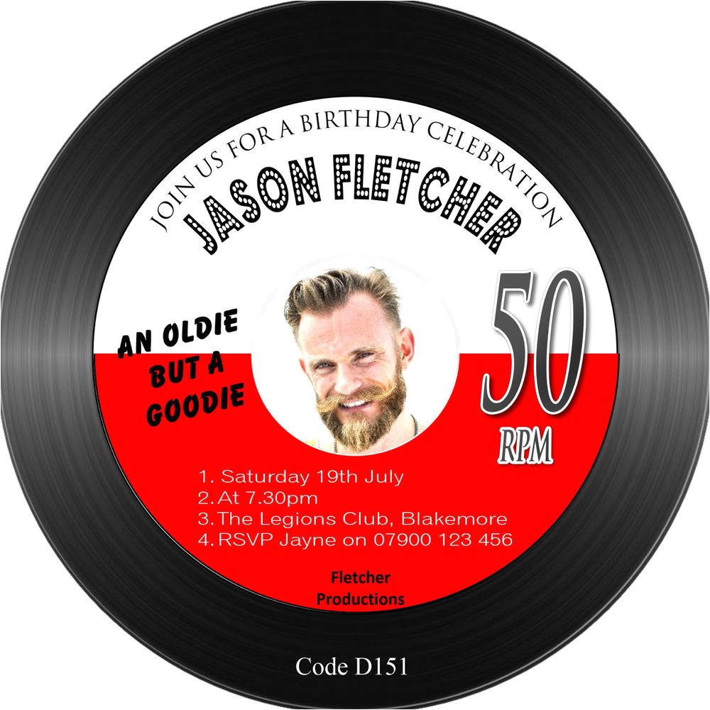 Vinyl Record Party Invitation Men 39 S Birthday Party Invitations Vinyl Record Shaped