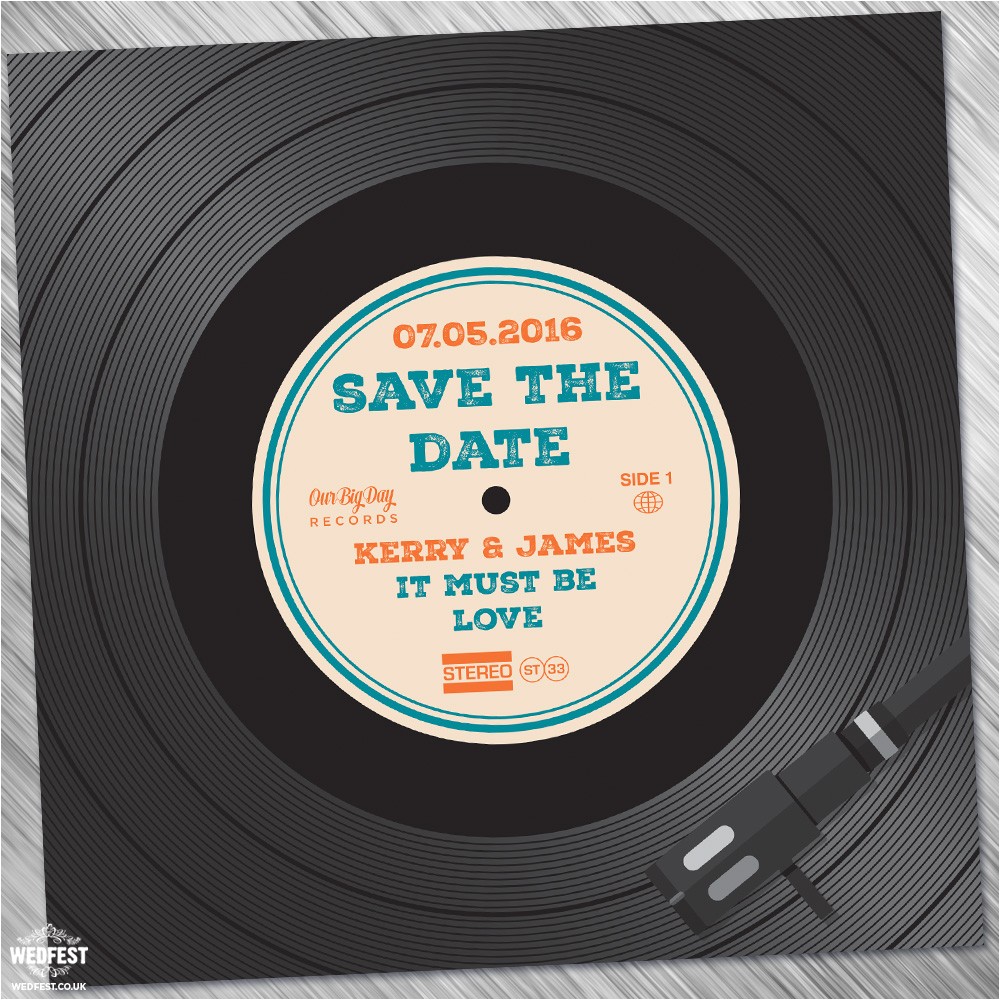 Vinyl Record Party Invitation Vinyl Record Wedding Invites Save the Dates Wedfest
