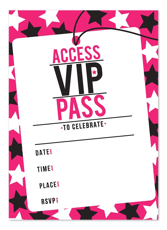 Vip Party Invitations Template 32 Best Vip Ticket Pass Template Designs for Your events